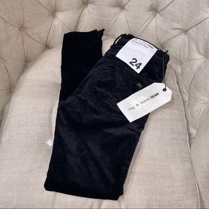 rag & bone - High Rise Ankle Skinny W/ Slit (NEW)